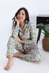 Zivame Buttersoft Knit Poly Pyjama Set - Moonlight Jade — thumbnail 4
